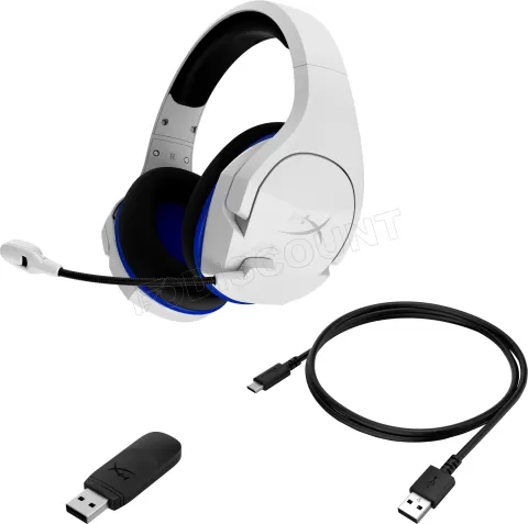 Photo de Casque Gamer sans fil HyperX Cloud Stinger Core (Blanc)