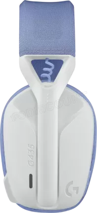 Photo de Casque Gamer sans fil Logitech G435 LightSpeed (Blanc/Violet)