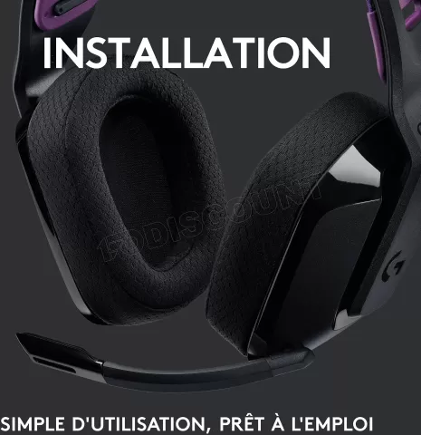 Photo de Casque Gamer sans fil Logitech G535 Lightspeed (Noir)