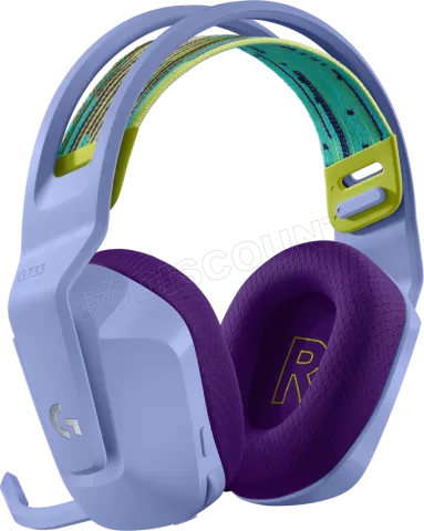 Photo de Casque Gamer sans fil Logitech G733 Lightspeed RGB (Violet)