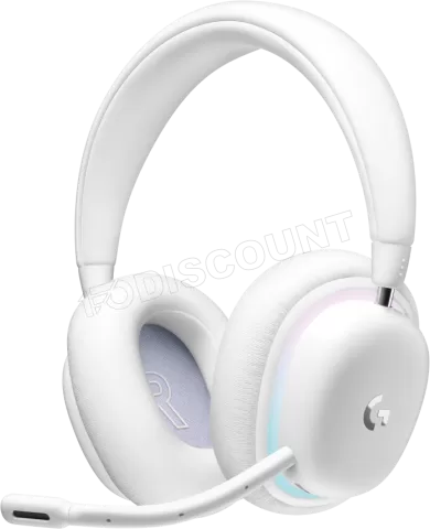 Photo de Casque Gamer sans fil Logitech G735 Aurora RGB (Blanc)