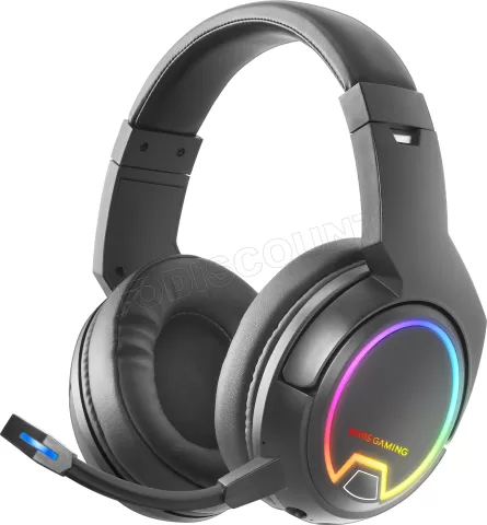 Photo de Casque Gamer sans fil Mars Gaming MHW-100 RGB (Noir)