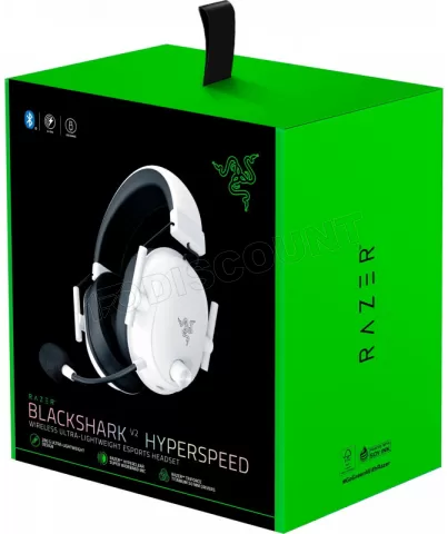 Photo de Casque Gamer sans fil Razer BlackShark V2 HyperSpeed (Blanc)