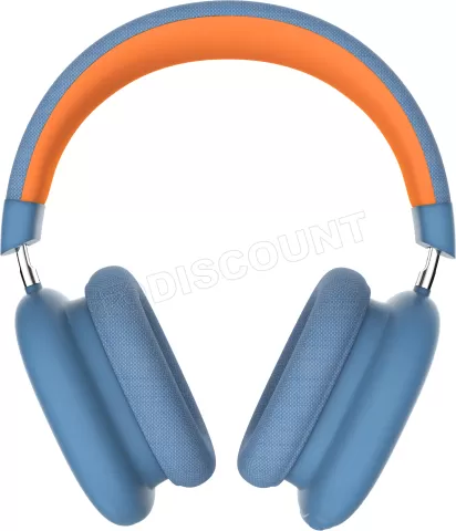 Photo de Casque Micro Bluetooth T'nB Bounce Max (Bleu/Orange)