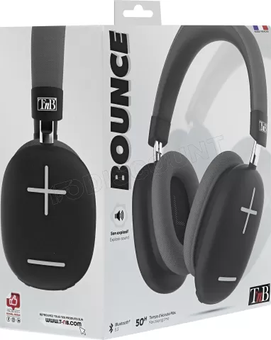 Photo de Casque Micro Bluetooth T'nB Bounce (Noir)