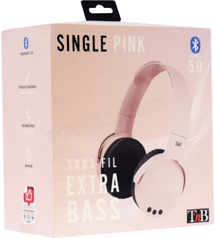 Photo de Casque Micro Bluetooth T'nB Single (Rose)