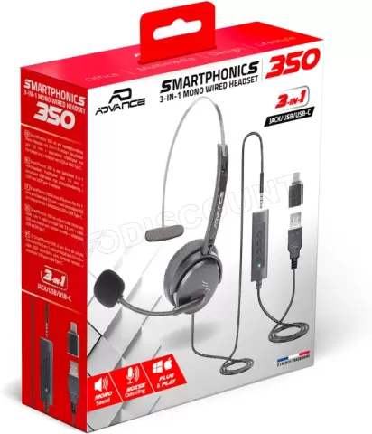 Photo de Casque Micro filaire Advance Smarphonics 350