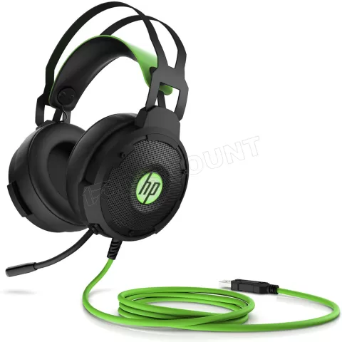 Photo de Casque Micro Gamer HP Pavilon Gaming 600 (Noir/Vert)