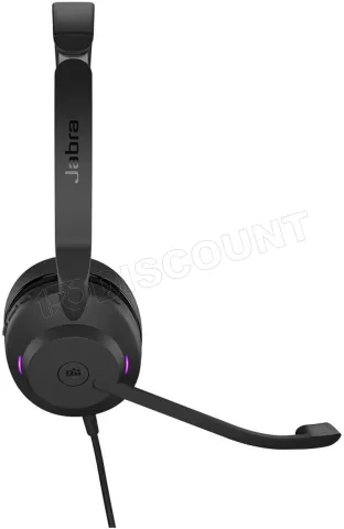 Photo de Casque Micro Jabra Evolve2 30 Stereo Microsoft Skype (Noir)