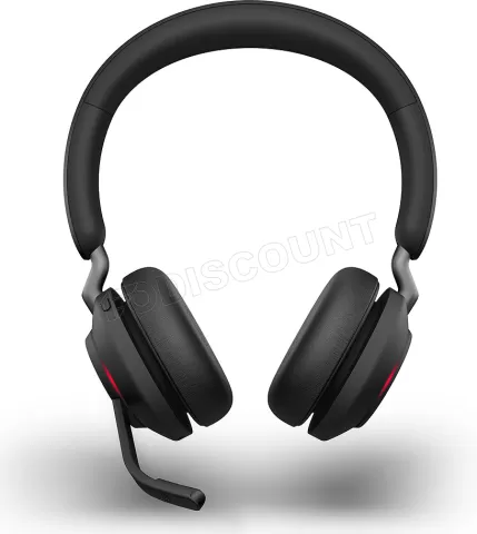 Photo de Casque Micro Jabra Evolve2 65 Stereo UC avec base (Noir)