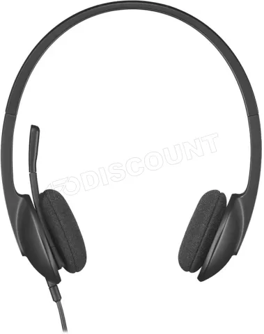 Photo de Casque Micro Logitech Headset H340 USB (Noir)