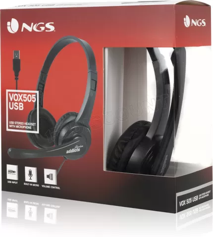 Photo de Casque Micro NGS Vox505 (Noir)