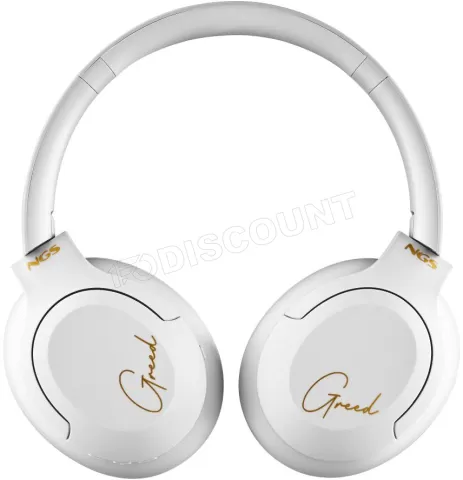 Photo de Casque Micro sans fil Bluetooth NGS Artica Greed (Blanc)