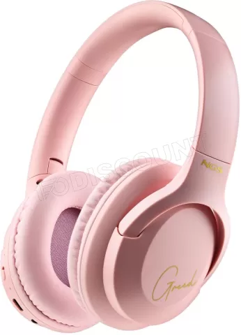 Photo de Casque Micro sans fil Bluetooth NGS Artica Greed (Rose)