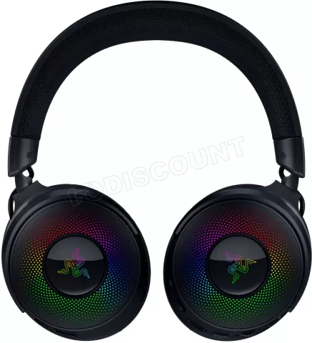 Photo de Casque Micro sans fil Razer Kraken V4 Pro RGB (Noir)