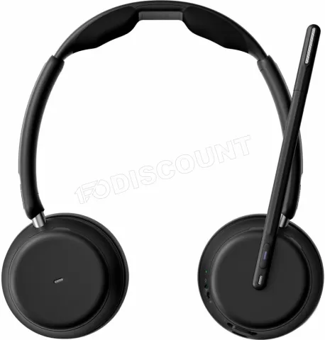 Photo de Casque Micro sans fil Sennheiser Epos Impact 1061T avec base (Noir)