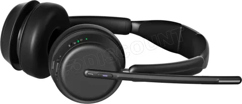 Photo de Casque Micro sans fil Sennheiser Epos Impact 1061T avec base (Noir)