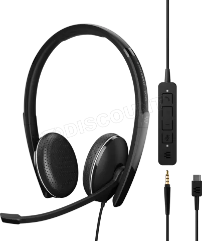 Photo de Casque Micro Sennheiser Epos Adapt SC 165 USB-C (Noir)