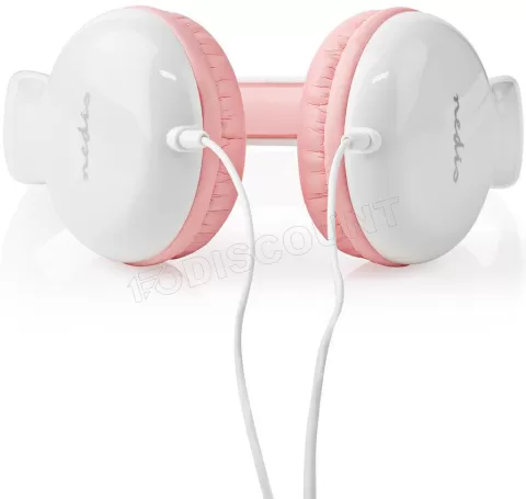 Photo de Casque pour enfants Nedis HPWD4200 (Blanc/Rose)