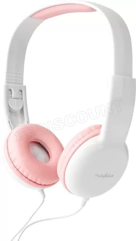 Photo de Casque pour enfants Nedis HPWD4200 (Blanc/Rose)