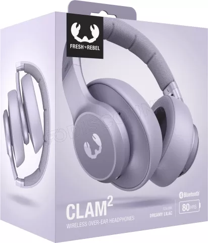 Photo de Casque sans fil Bluetooth Fresh'n Rebel Clam 2 (Violet)