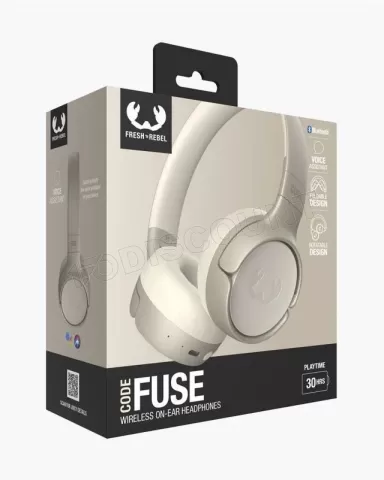 Photo de Casque sans fil Bluetooth Fresh'n Rebel Code Fuse (Beige)