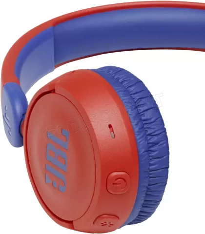 Photo de Casque sans fil pour enfants JBL JR310BT (Rouge/Bleu)