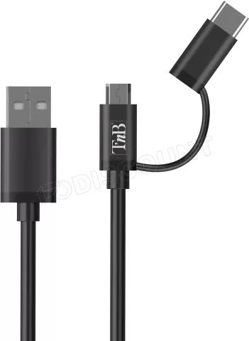 Photo de Chargeur Allume Cigare T'nb 1x USB-A 18W + cable inclus  (Noir)