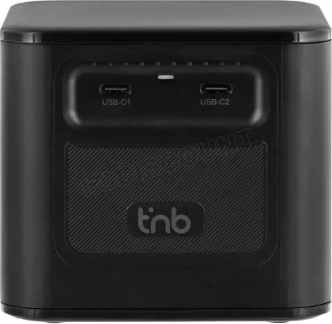 Photo de Chargeur de bureau T'nB Cube - 2x USB-A et 6x USB-C 380W (Noir)
