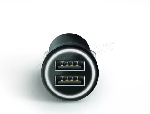 Photo de Chargeur de voiture Allume Cigare Tiemme 2xUSB 12W