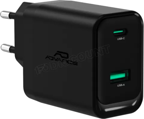 Photo de Chargeur secteur Advance QuickFlex USB-C 45W (Noir)