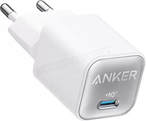 Photo de Chargeur secteur Anker 511 Nano 4 1 port USB-C 30W (Blanc)