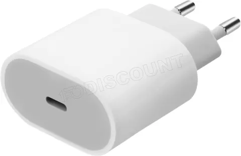 Photo de Chargeur secteur Apple 1 port USB-C 20W (Blanc)