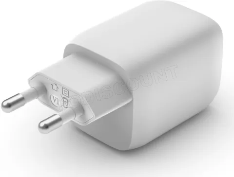 Photo de Chargeur secteur Belkin BoostCharge Pro 2x ports USB-C 65W (Blanc)