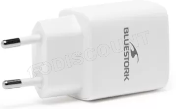 Photo de Chargeur secteur Bluestork USB-C 20W (Blanc)