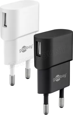 Photo de Chargeur secteur Goobay 1x port USB-A 5W (Blanc)