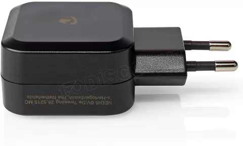 Photo de Chargeur secteur Nedis 2 ports USB-A 24W (Noir)