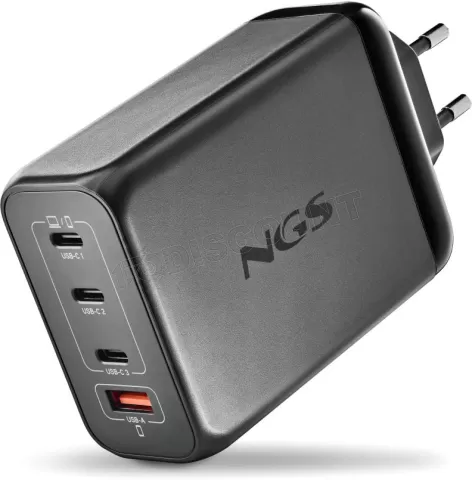 Photo de Chargeur secteur NGS Bud 3x USB-C + 1x USB-A 240W (Noir)