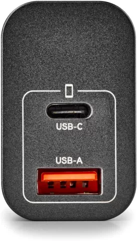 Photo de Chargeur secteur NGS Era 1x USB-C + 1x USB-A 20W (Noir)