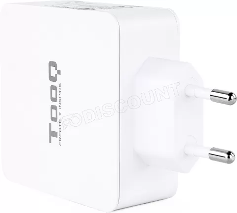 Photo de Chargeur secteur TooQ 1x port USB-A + 1x port USB-C 48W (Noir)