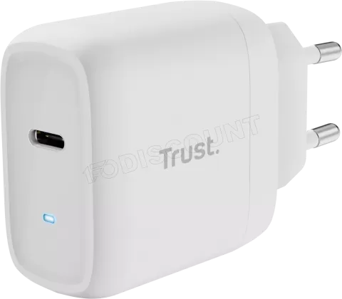 Photo de Chargeur secteur Trust Maxo 1x port USB-C - 45W (Blanc)