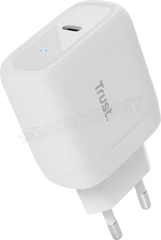 Photo de Chargeur secteur Trust Maxo 1x port USB-C - 45W (Blanc)