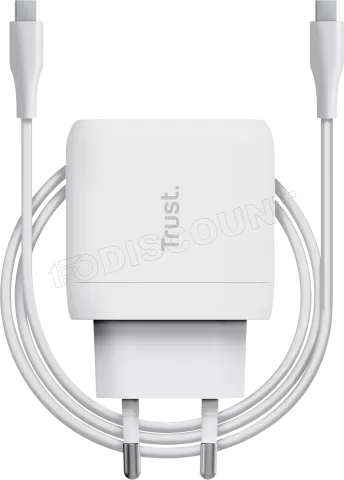 Photo de Chargeur secteur Trust Maxo 1x port USB-C - 45W (Blanc)