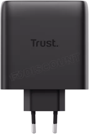 Photo de Chargeur secteur Trust Maxo 2x port USB-C - 100W (Noir)
