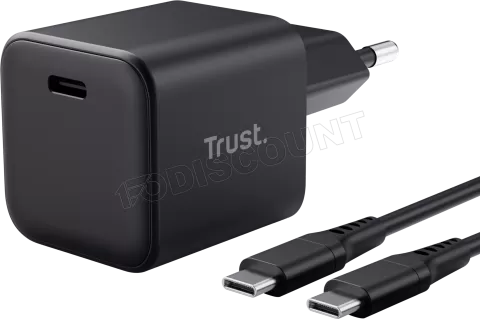 Photo de Chargeur secteur Trust Maxo USB-C 65W avec cable (Noir)