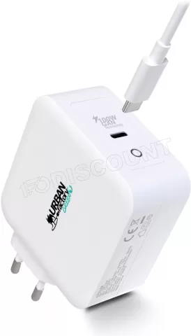 Photo de Chargeur secteur Universel Urban Factory USB-C - 100W (Blanc)