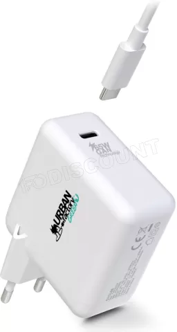 Photo de Chargeur secteur Universel Urban Factory USB-C - 65W (Blanc)