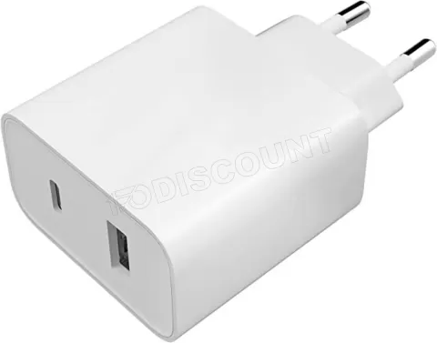 Photo de Chargeur secteur USB type A+C Xiaomi Mi 33W (Blanc)