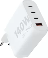 Photo de Chargeur secteur Xtorm Gan2 Ultra  1x port USB-A + 3x ports USB-C 140W (Blanc)