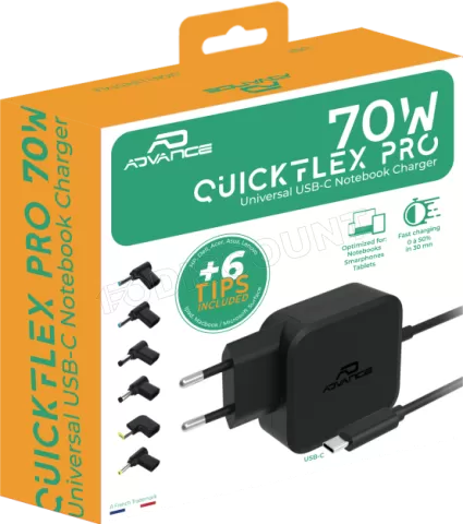 Photo de Chargeur universel Advance QuickFlex Pro 70W - USB-C